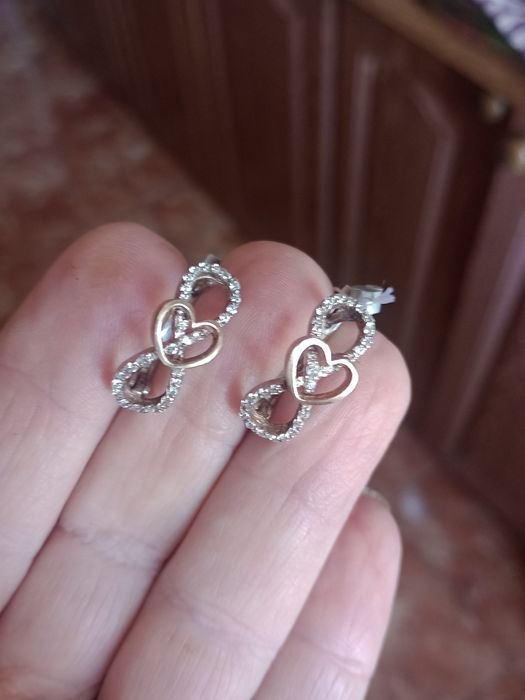 Серьги серебро новые
