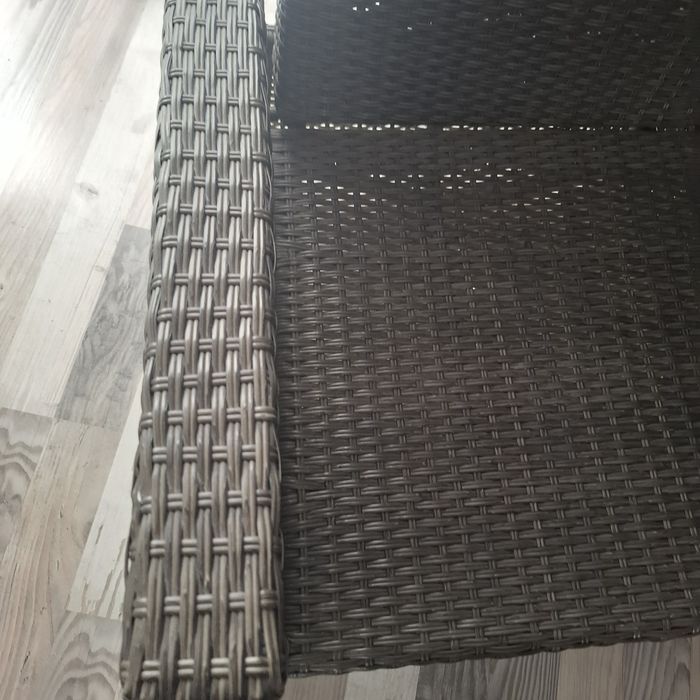 Fotel rattanowy relax duży