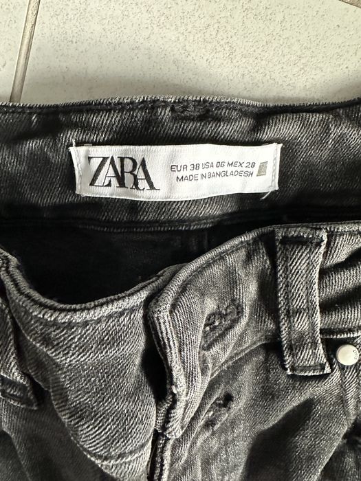 Spodnie dżinsowe Zara czarne