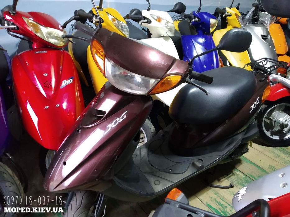 Honda Dio 18 желтый скутер мопед из Японии с контейнера купить