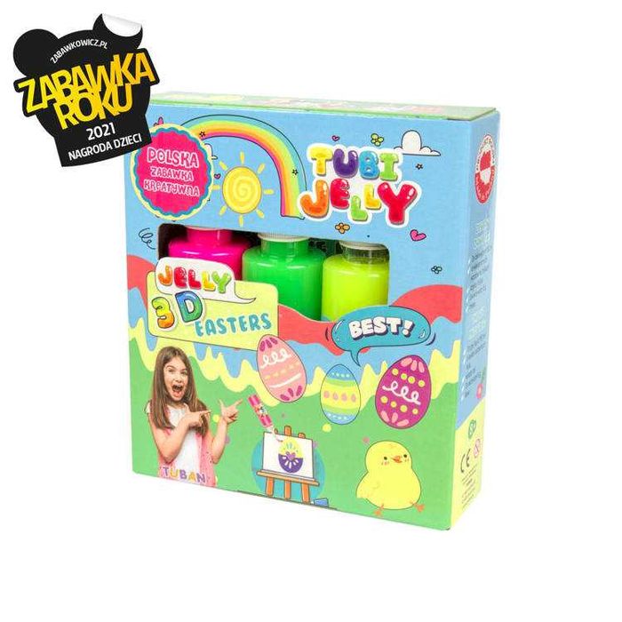 Zabawka kreatywna Zestaw TUBI JELLY 3 kolory Wiosna