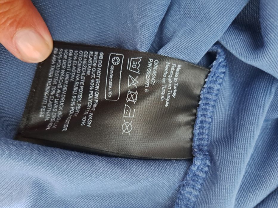 Camisola manga curta veludo H&M XS