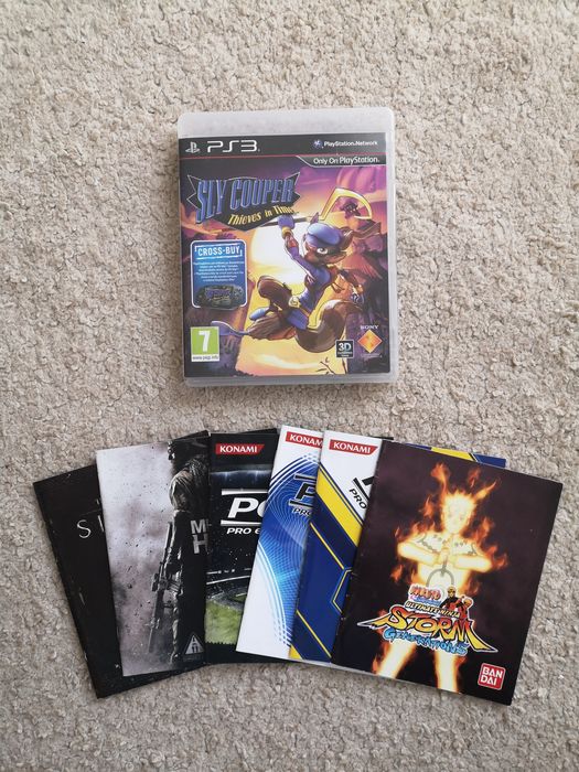 Sly Cooper Thieves In Time + 6 manuais para PS3