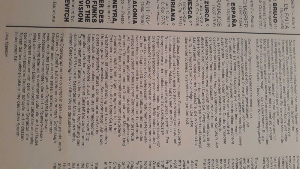 Igor Markevitch & Orchester des Spanischen Rundfunk - LP vinil