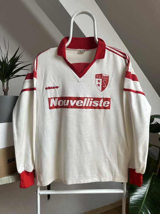 Vintage 80s 90s Sion koszulka piłkarska retro adidas unikat