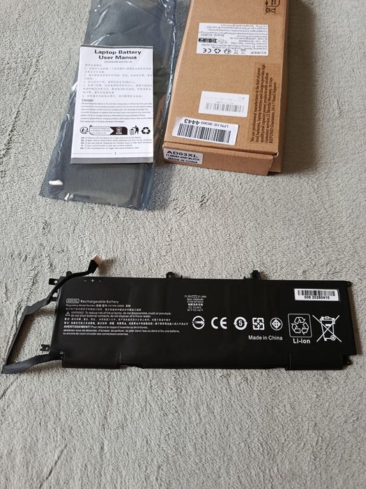 Батарея AD03XL для ноутбука HP Envy 13-AD (HSTNN-DB8D, 921439-855) (11.55V 4450mAh 51.4Wh)