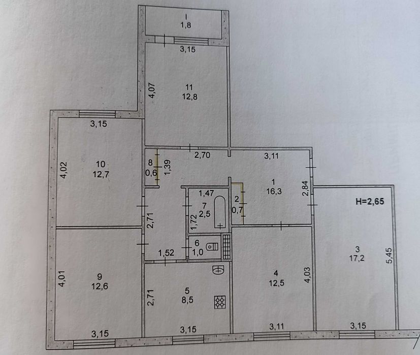 Продам квартиру на 5-ом заречном.