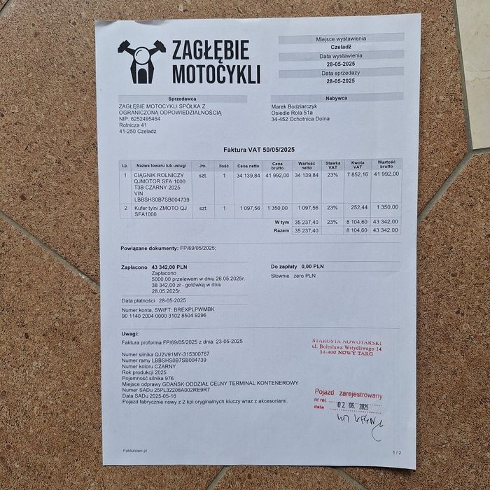 Quad qjmotor  SFA 1000