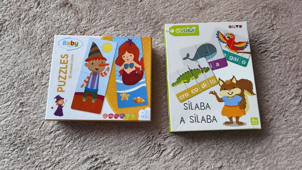 Vários conjuntos de jogos infantis