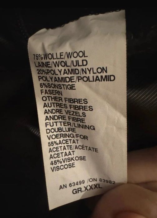 Płaszcz męski wełniany NIC