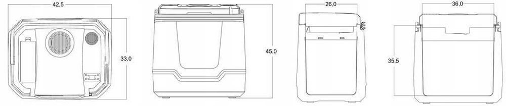 LODÓWKA Turystyczna samochodowa przenośna chłodzenie grzanie 12V/230