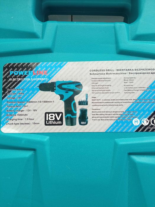 Дрель-шуруповерт 18в