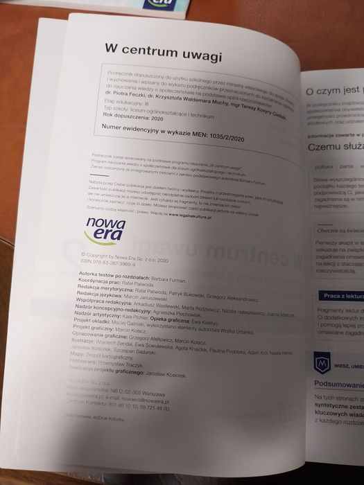 Podręcznik do Wiedzy o społeczeństwie klasa 2 Liceum
