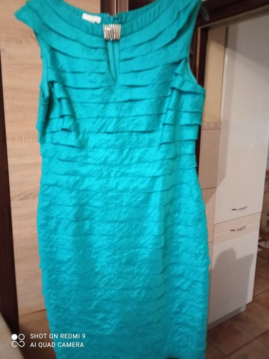 Sukienka damska turkusowa