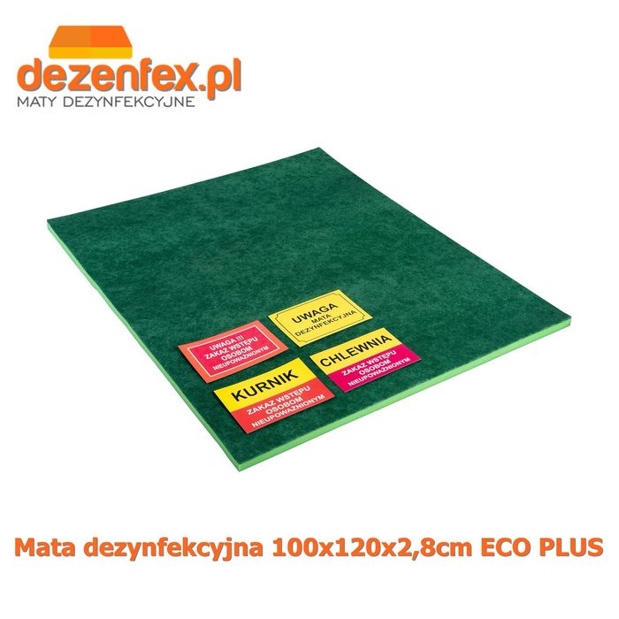 Maty;mata dezynfekcyjna;do dezynfekcji 100x100x2,8cm DO NIECEK /