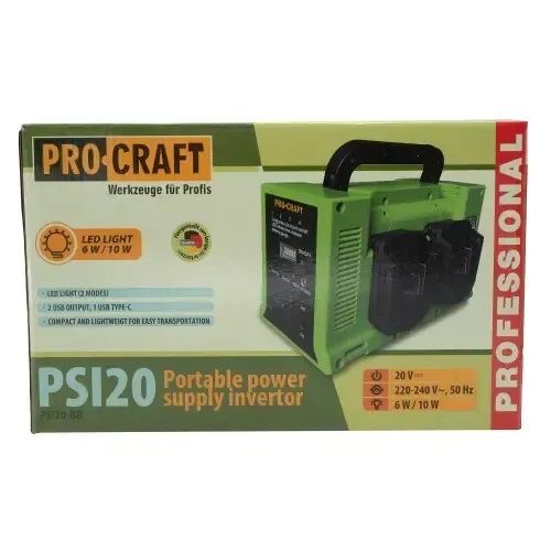 Аккумуляторный инвертор напряжения Procraft PSI20