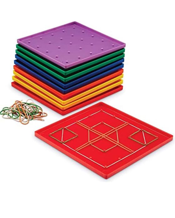 Tablice geometryczne geoboard 10 szt