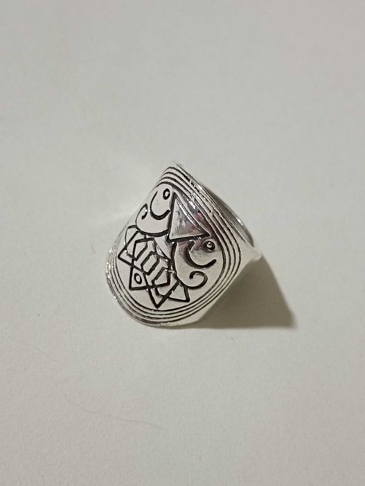 Pierścień grawerowany tybetański * 18 mm
