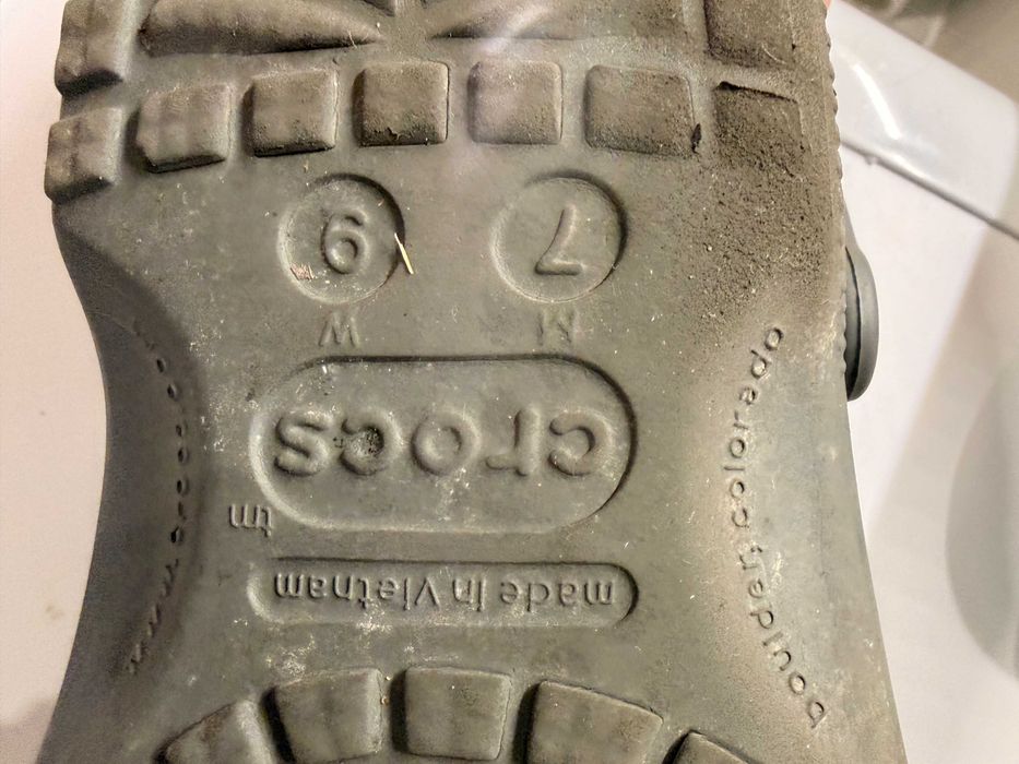 Klapki crocs classic clog 10001 Szary 41 M7 W9