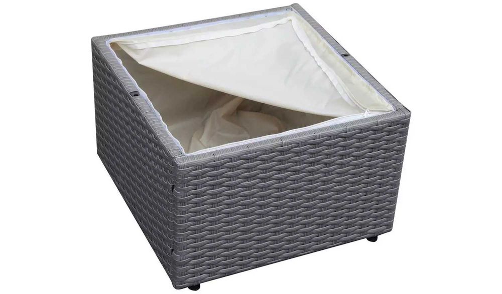 Narożnik do ogrodu technorattan plus stolik-pufa PROMO wysyłka gratis