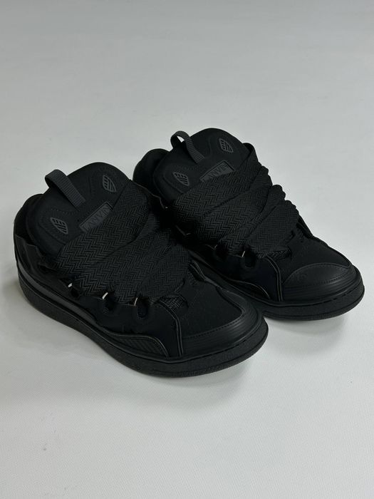 Кеди Lanvin Curb кросівки,кроссовки ланвін кеды Snekers чорні 43