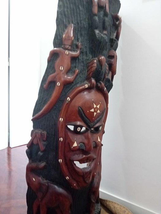 Arte Tribal Africana com vários animais