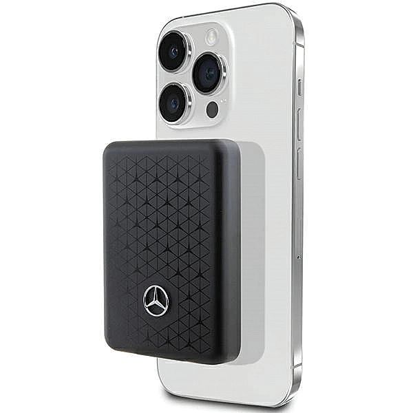 Powerbank Mercedes Stars Pattern MagSafe 5W 3000mAh - czarny