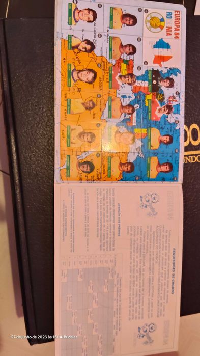 Caderneta de futebol 84 completa