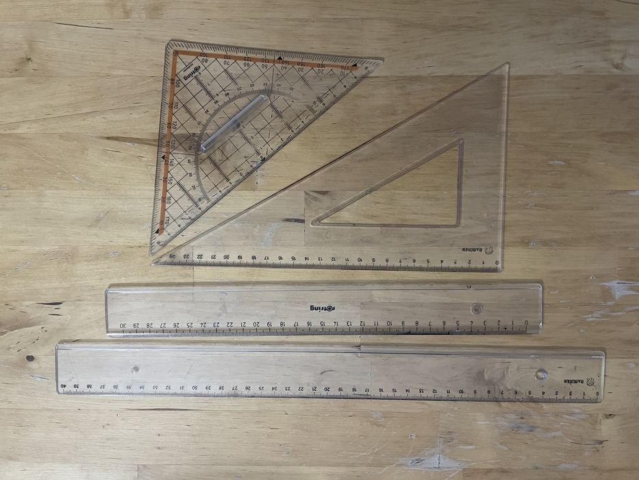 Régua, esquadro, aristo
