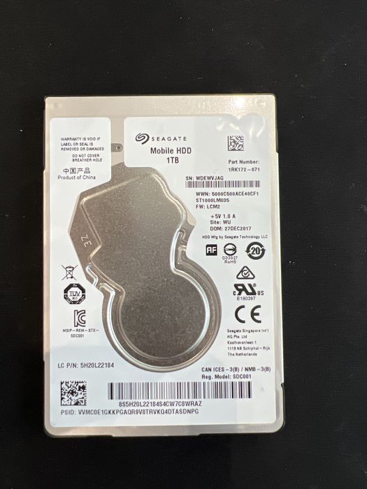 SEAGATE Laptop SSHD 1TB Sata III 2,5''