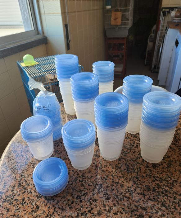 Recipientes AVENT e bomba extratora NUK