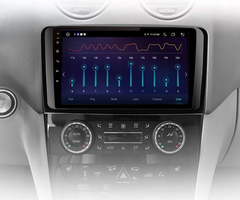 Radio Android 9” CarPlay Android Auto – Mercedes ML W164 GL X164 PL