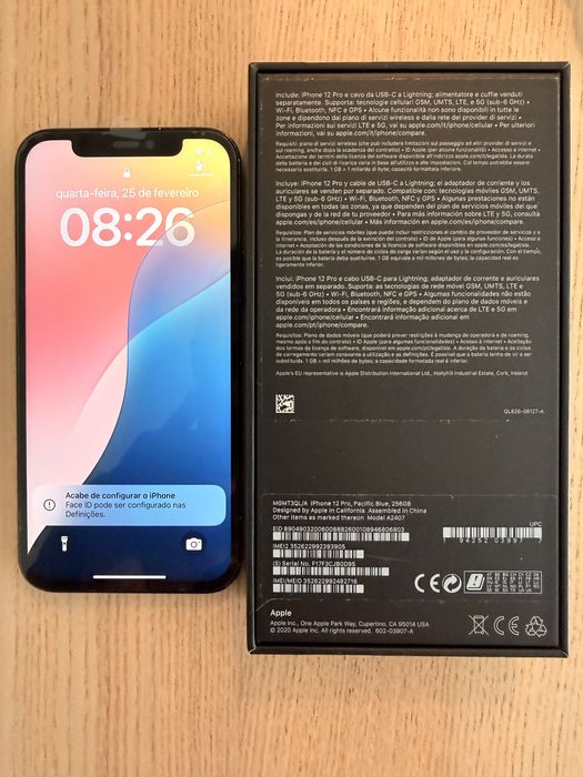 Iphone 12 Pro 256GB (Bateria & Ecrã Novos)