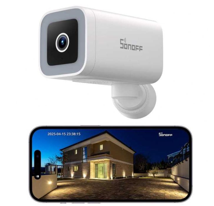 Câmera Vigilância Exterior WI-FI 2K Sonoff IP65
