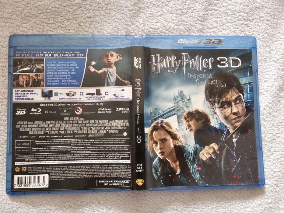 Harry Potter insygnia śmierci  cz1 i 2 blu ray