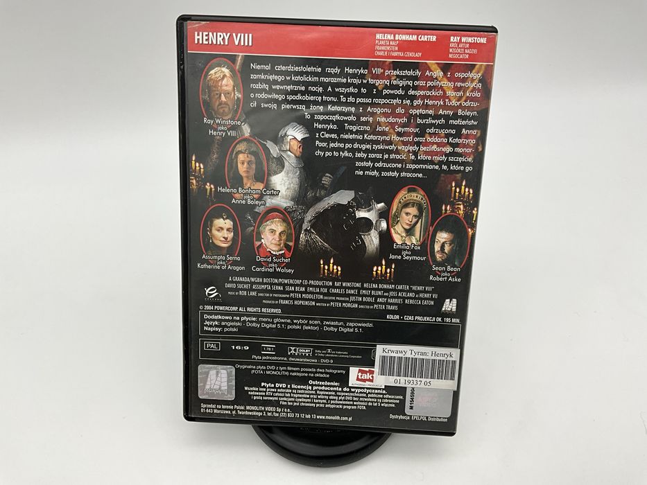 Krwawy tyran - Henryk VIII DVD, Henry VIII, Dramat 2003, Ray Winstone