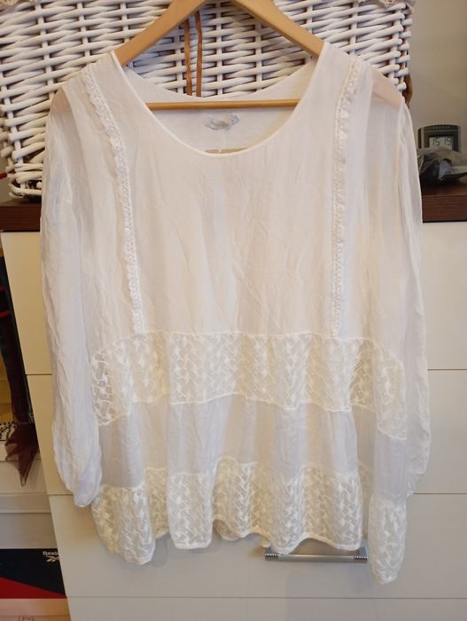 Bluzka biała wyjściowa