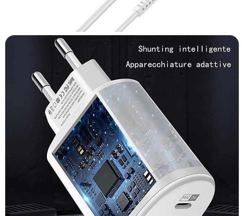 Быстрая сетевая зарядка, сетевой адаптер Quick Charge 3.0 38W