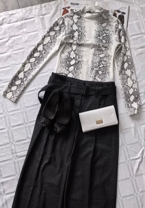 Spodnie Damskie Szerokie Zara r. S/M