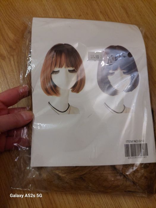 Peruka blond półdługa