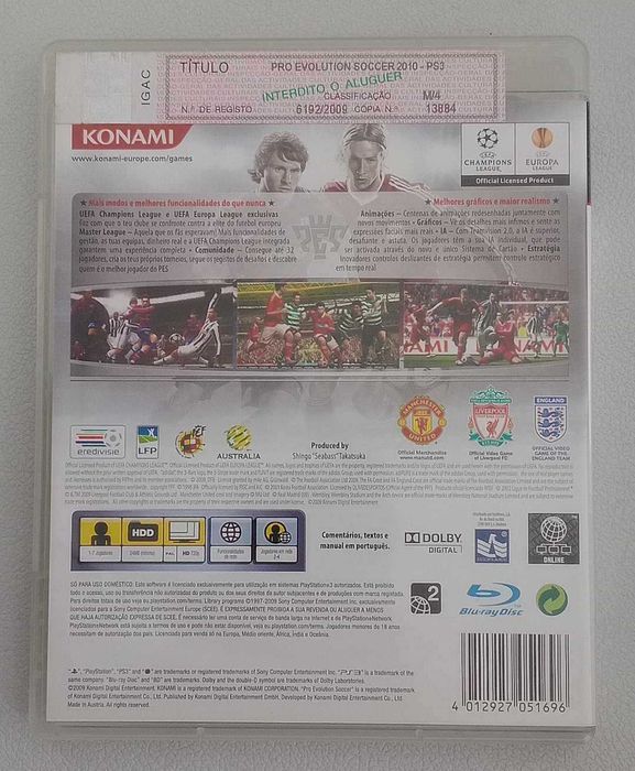 Jogo PS3 – Pés 2010