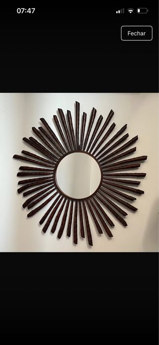 Quadro decorativo e Espelho circular comprados na “Area”