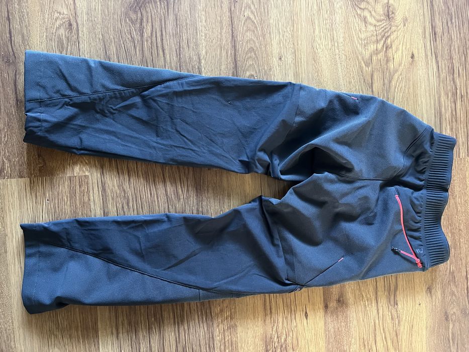 Spodnie softshell turystyczne Quechura Szary grafitowy 123 - 130 cm