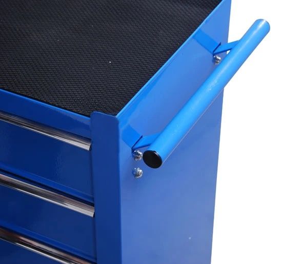 Carrinho de Ferramentas/Apoio com Rodas e 5 Gavetas com Fechadura