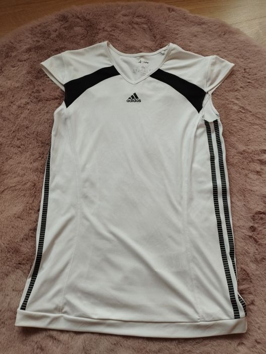 Biała bluzka sportowa, treningowa Adidas S