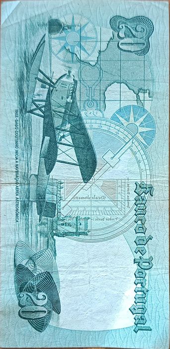 Notas antigas de 20 escudos