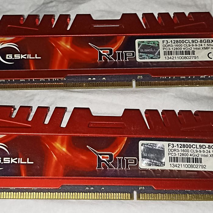 Par de Memórias 16gigas DDR3 para fixo