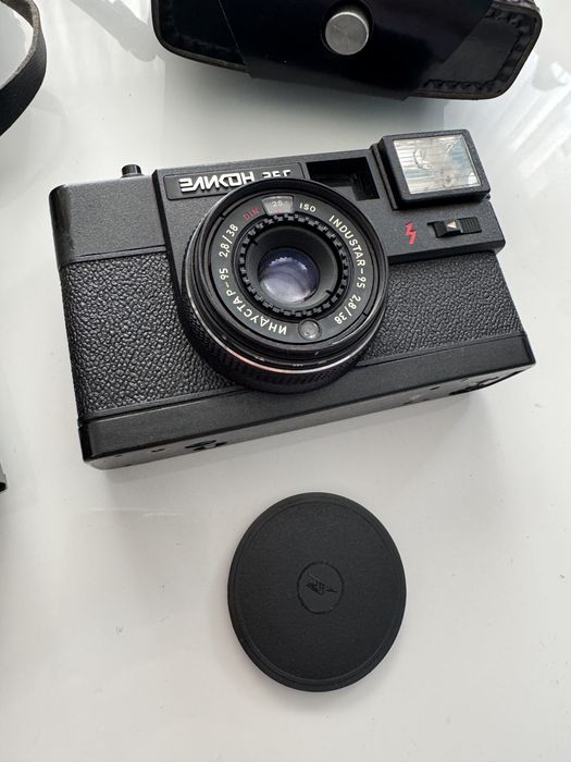 2x stary aparat fotograficzny Smena CMEHA NOMO retro z etui