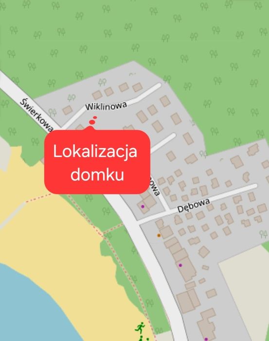 Domek letniskowy, domek nad jeziorem max 6 osób w Przyjezierzu