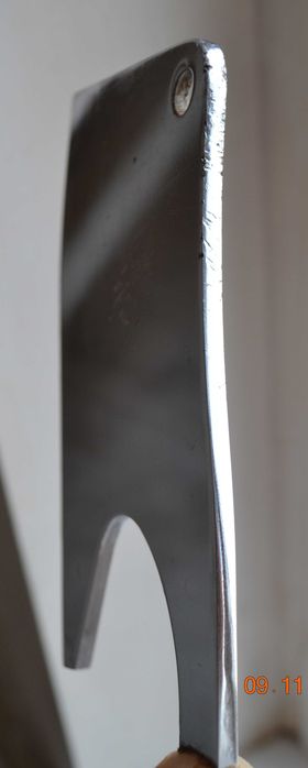 Кухонный топор, тесак, секач. Для рубки мяса. Хромированный. 32х11 см.